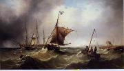 unknow artist Seascape, boats, ships and warships. 43 oil painting on canvas